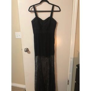Black Bodice Maxi Dress.